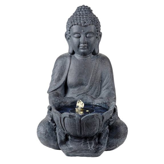 45cm Buddha Water Fountain Solar Powered Water Feature