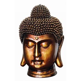 Bronze Buddha Head Water Feature with LED Light