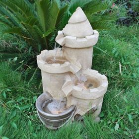 Sand Castle With Tin Bucket Water Feature