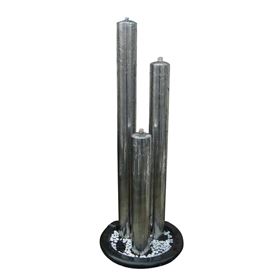 Athens Stainless Steel Tubes Water Feature with LED Lights