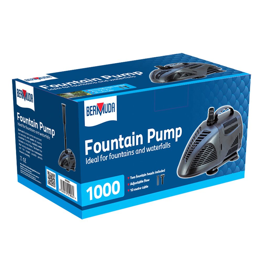 Bermuda Water Fountain Pump 1000 LPH 