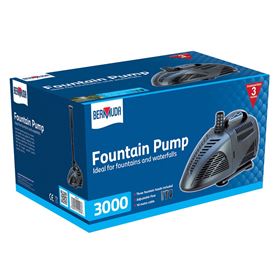 3000 LPH Fountain and Waterfall Pump with 3 Fountain Heads