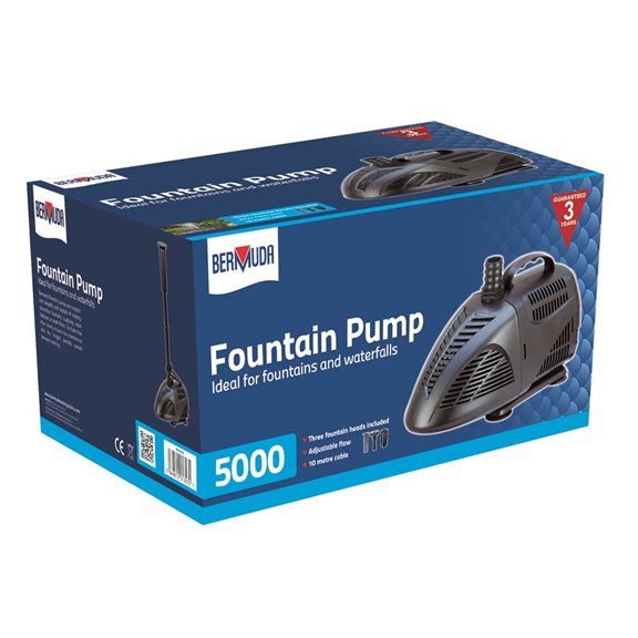 additional image for 5000 LPH Fountain and Waterfall Pump with 3 Fountain Heads