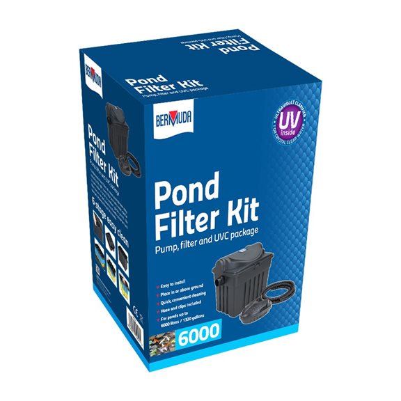 additional image for Box Filter Kit with Pump Filter and 9W UVC Suitable for up to 6000 Litre Pond