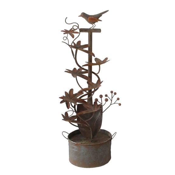 additional image for Metal Bird on Spade Water Feature
