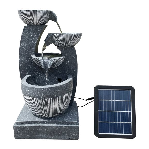 additional image for Four Pouring Bowls Cascading Solar Powered Water Feature
