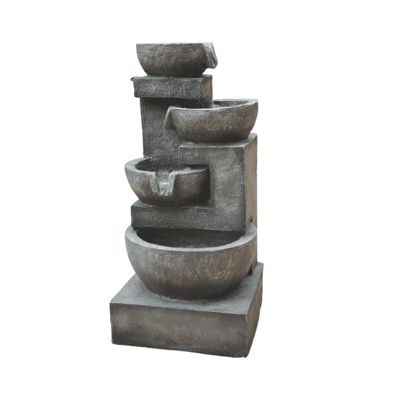 additional image for Four Granite Bowls Water Feature with Lights