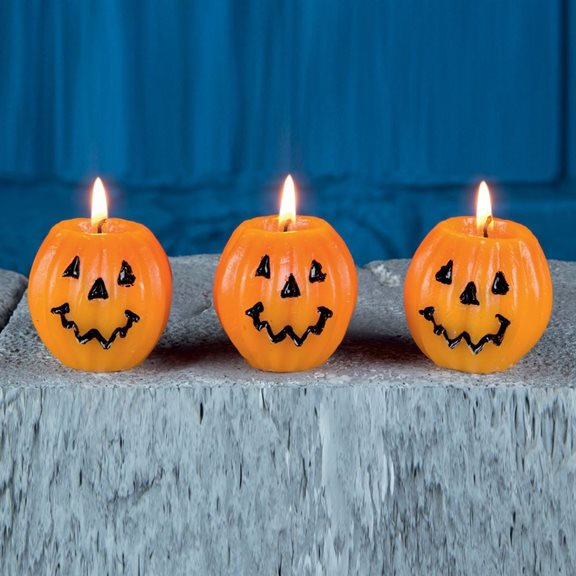 Set of 3 Mini Pumpkin Candles