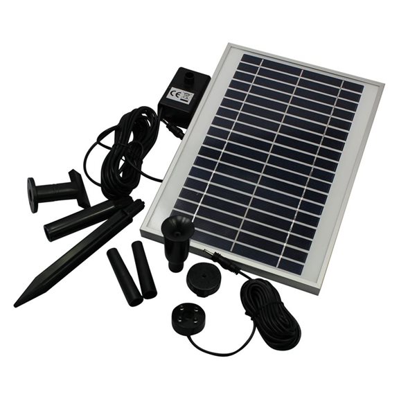 additional image for 400 LPH Solar Powered Pump with Battery Back Up and LED Light