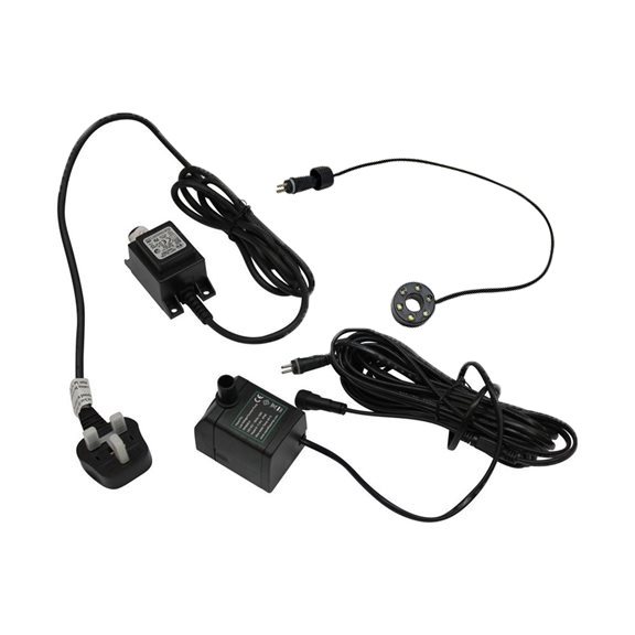 additional image for 650LPH Replacement Water Feature Pump, Transformer and LED Light Kit