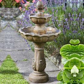Kingsbury Two Tier Fountain Solar Water Feature