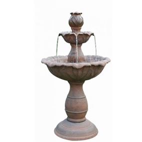 Three Tier Rust Fountain Water Feature