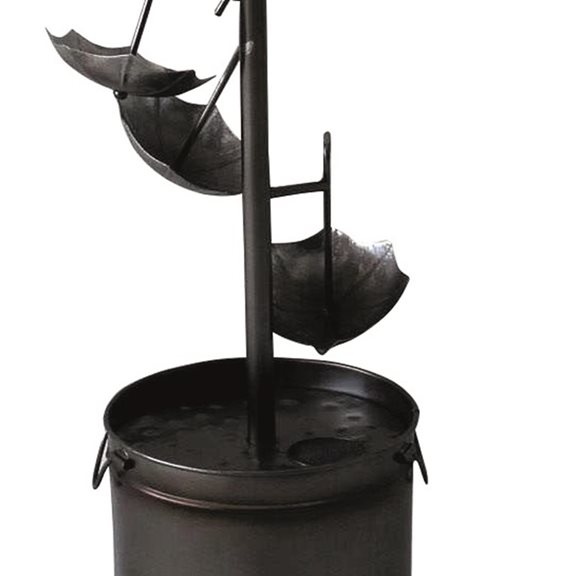 additional image for Metal Umbrella Fountain Water Feature