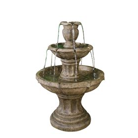 3 Tier Classic Stone Effect Fountain Water Feature
