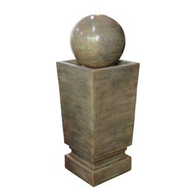 Franklin Sphere on Column Water Feature
