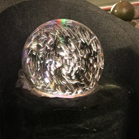 additional image for Causeway Stone Spinning Crystal Ball Water Feature with LED Lights