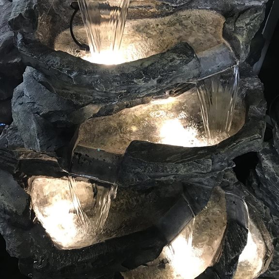 additional image for 8 Tier Rock Cascade Water Feature with Lights