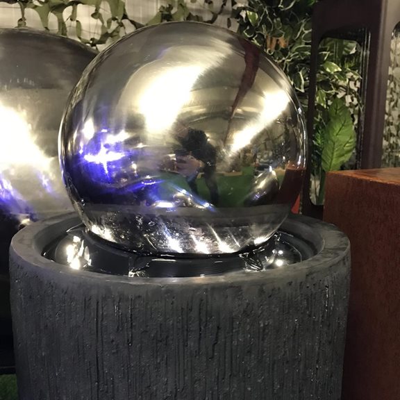 additional image for Spinning Stainless Steel Ball Water Feature