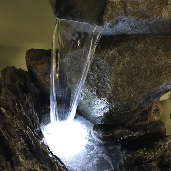 additional image for Connecticut Rock Falls Water Feature with LED Lights