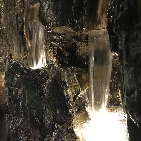 additional image for Large Hollow Falls Water Feature with LED Lights