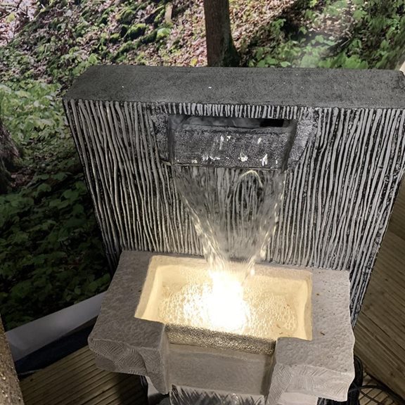 additional image for 2 Fall Cascade Solar Powered Water Feature