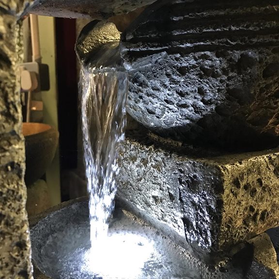 additional image for Large Grey 4 Bowl Water Feature