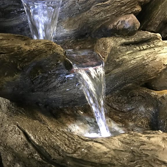 additional image for 4 Fall Driftwood Water Feature with LED Lights