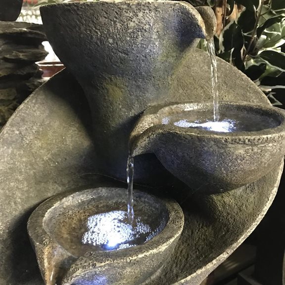 additional image for 7 Bowl Twist Water Feature