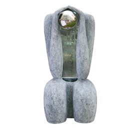Granite Sitting Man Sphere Water Feature