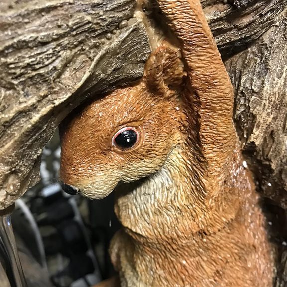 additional image for Squirrel on Tree Trunk Water Feature
