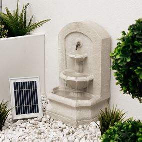 Solar Stone Wall Water Feature