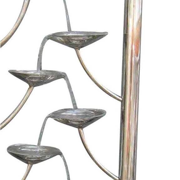 additional image for Santiago Stainless Steel Water Feature with LED Lights