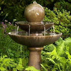 Tranquility Sphere Spill Fountain Cast Stone Water Feature