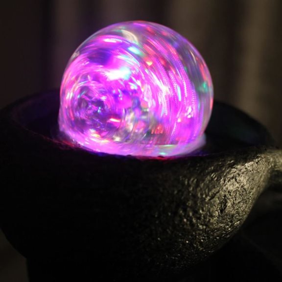 additional image for 3 Bowls Crystal Ball Indoor Water Feature