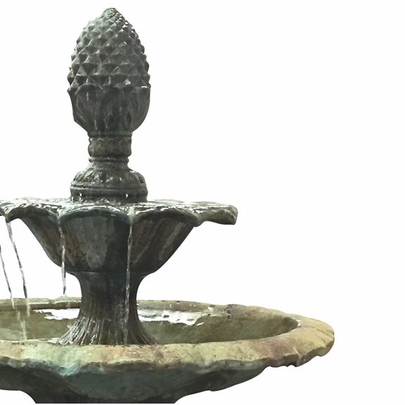 additional image for 2 Tier Glass Reinforced Concrete Fountain Water Feature