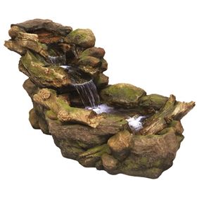 Woodland River Water Feature with LED Lights