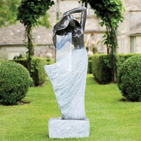 Large Maiden Pouring Woman Outdoor Tranquil Water Feature