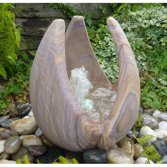 40cm Babbling Lily Rainbow Sandstone Water Feature Kit