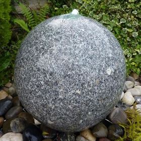 60cm Granite Sphere Drilled Water Feature Kit