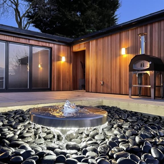 additional image for Stainless Steel Millstone Water Feature