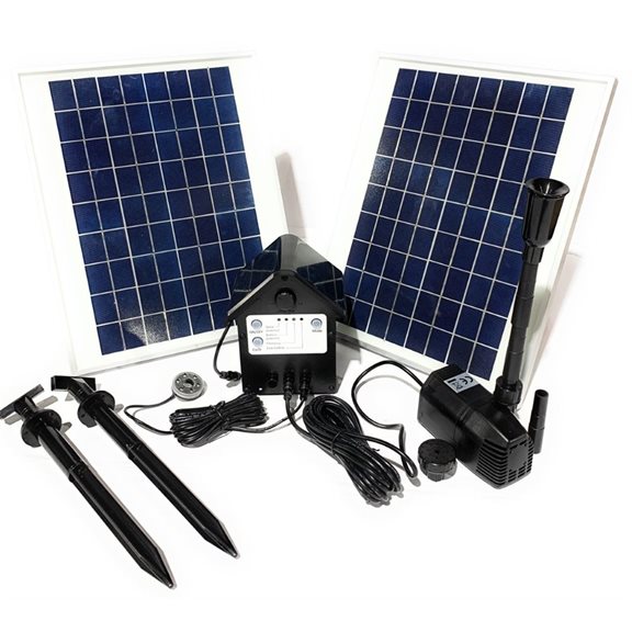 1600 LPH Solar Powered Pump with Battery Back Up and LED Light