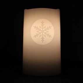 Snowflake Magic Dancing Indoor Water Feature Candle